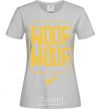 Women's T-shirt Woof woof grey фото