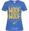 Женская футболка Woof woof Ярко-синий фото