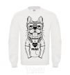 Sweatshirt I woof music White фото