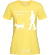 Женская футболка All you need is love and dog Лимонный фото