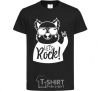 Kids T-shirt Dog let's rock black фото