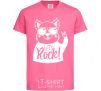 Kids T-shirt Dog let's rock heliconia фото