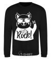 Sweatshirt Dog let's rock black фото