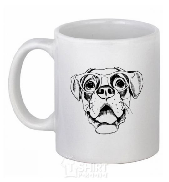 Ceramic mug Rottweiler White фото
