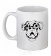 Ceramic mug Rottweiler White фото