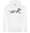 Men`s hoodie Favorite dog White фото