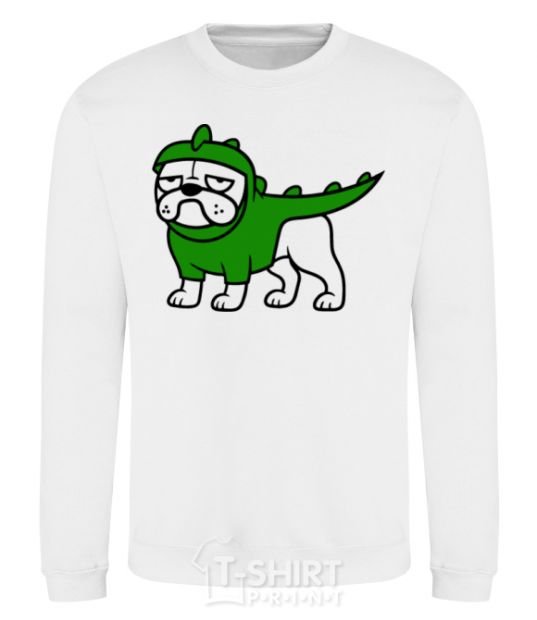Sweatshirt Pug Dino White фото