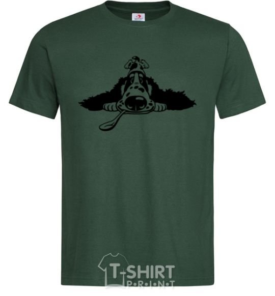 Мужская футболка English spaniel Темно-зеленый фото