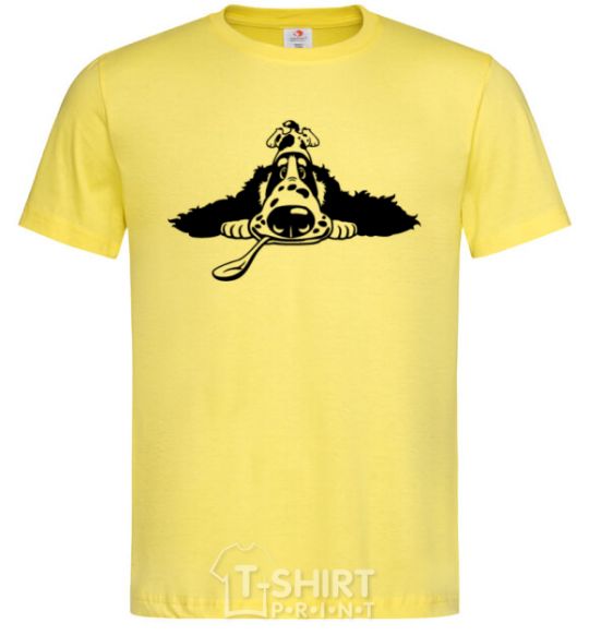 Мужская футболка English spaniel Лимонный фото