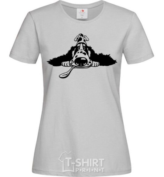 Women's T-shirt English spaniel grey фото