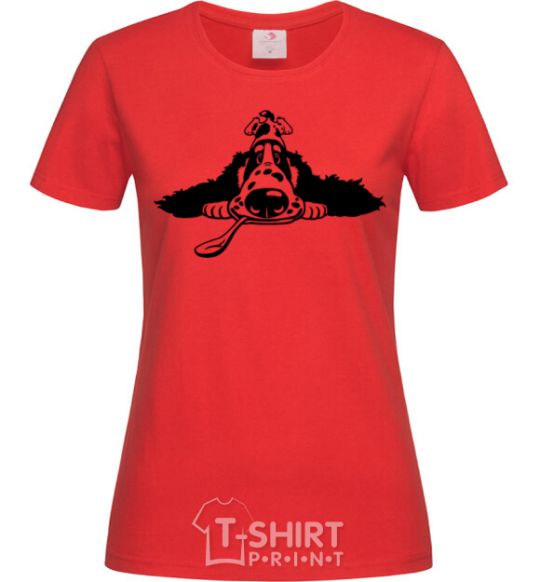 Women's T-shirt English spaniel red фото