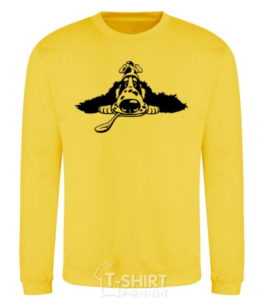Sweatshirt English spaniel yellow фото