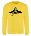 Sweatshirt English spaniel yellow фото