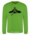 Sweatshirt English spaniel orchid-green фото