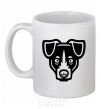 Ceramic mug Terrier Head White фото
