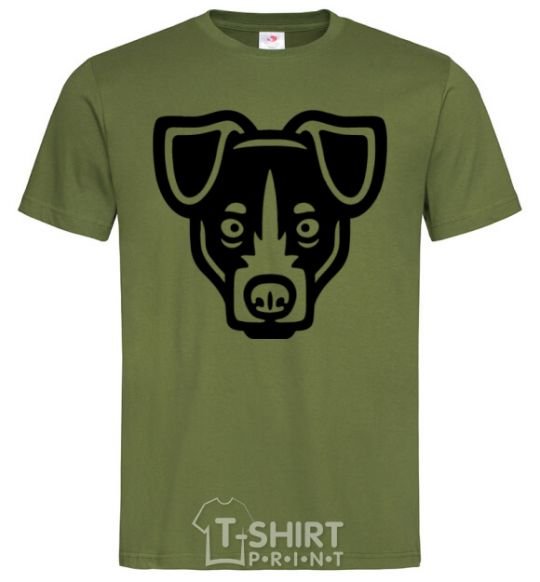 Men's T-Shirt Terrier Head millennial-khaki фото