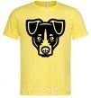 Men's T-Shirt Terrier Head cornsilk фото