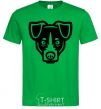 Men's T-Shirt Terrier Head kelly-green фото
