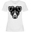 Women's T-shirt Terrier Head White фото