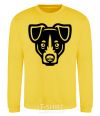 Sweatshirt Terrier Head yellow фото