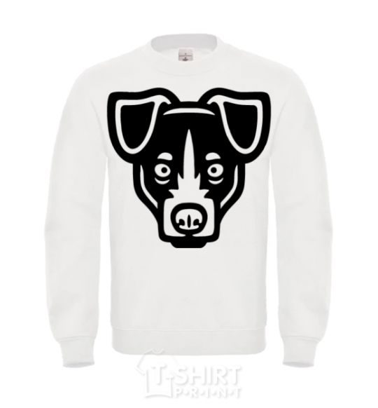 Sweatshirt Terrier Head White фото