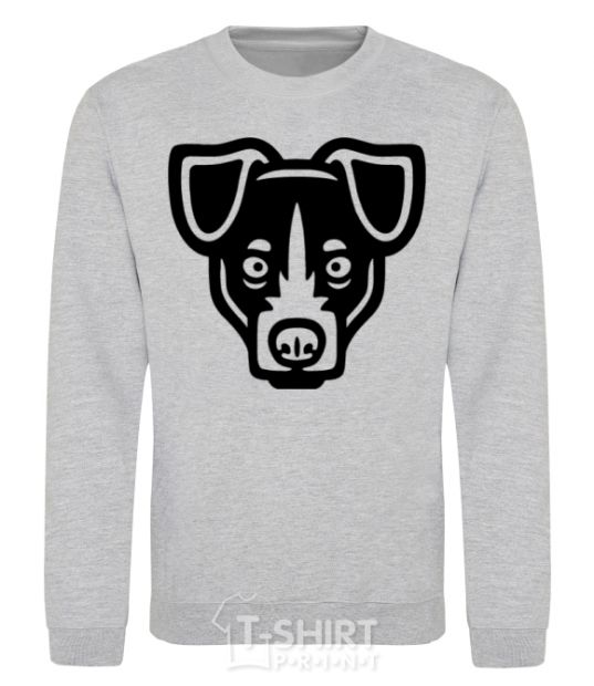 Sweatshirt Terrier Head sport-grey фото