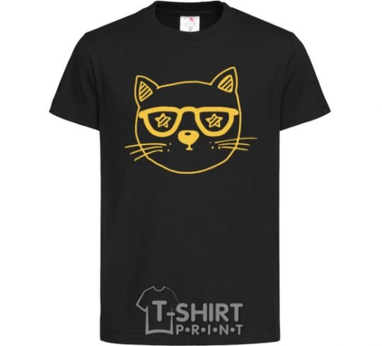 Kids T-shirt Starcat black фото