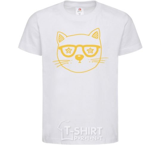 Kids T-shirt Starcat White фото