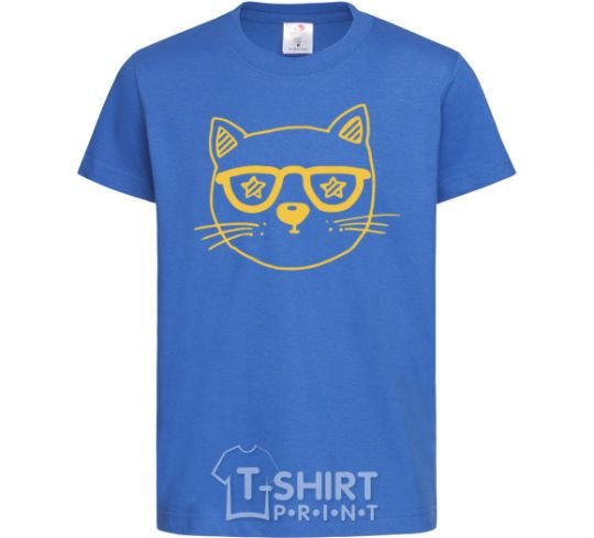 Kids T-shirt Starcat royal-blue фото