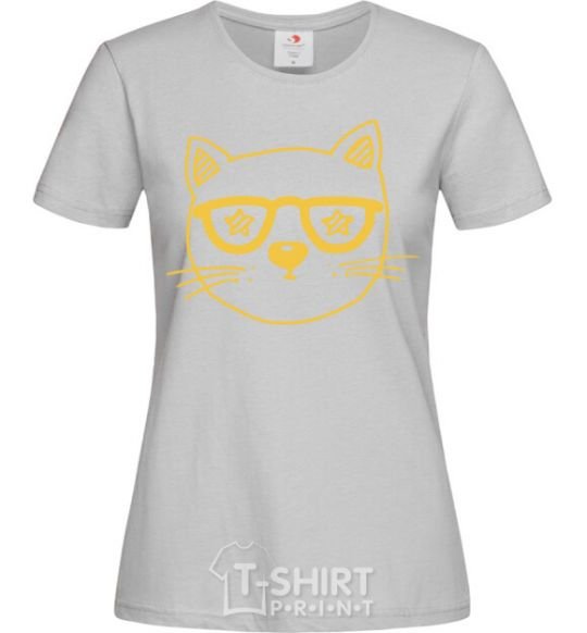 Women's T-shirt Starcat grey фото