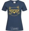 Women's T-shirt Starcat navy-blue фото