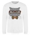 Sweatshirt Cat teacher White фото