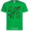 Men's T-Shirt Funny kitties kelly-green фото