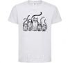 Kids T-shirt Cats B/W White фото