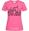 Women's T-shirt Cats B/W heliconia фото