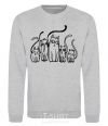 Sweatshirt Cats B/W sport-grey фото