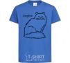 Kids T-shirt Longhair royal-blue фото