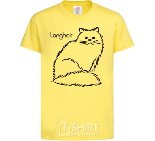 Kids T-shirt Longhair cornsilk фото