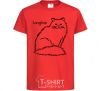 Kids T-shirt Longhair red фото