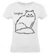 Women's T-shirt Longhair White фото