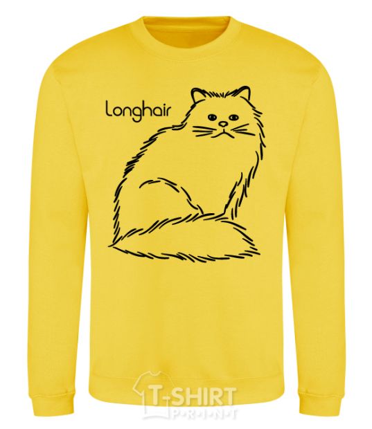 Sweatshirt Longhair yellow фото