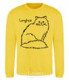 Sweatshirt Longhair yellow фото