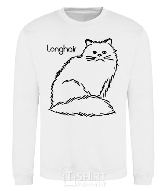 Sweatshirt Longhair White фото