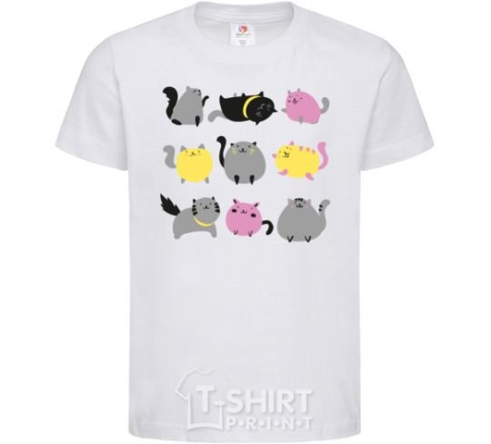 Kids T-shirt Kitties White фото