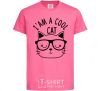 Kids T-shirt I am a cool cat heliconia фото