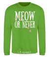 Sweatshirt Meow or never orchid-green фото