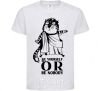 Kids T-shirt Be yourself or be nobody White фото