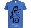 Kids T-shirt Be yourself or be nobody royal-blue фото