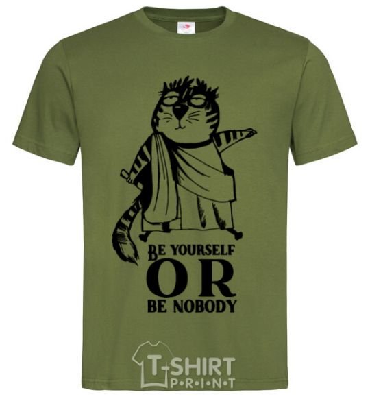 Men's T-Shirt Be yourself or be nobody millennial-khaki фото