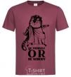 Men's T-Shirt Be yourself or be nobody burgundy фото